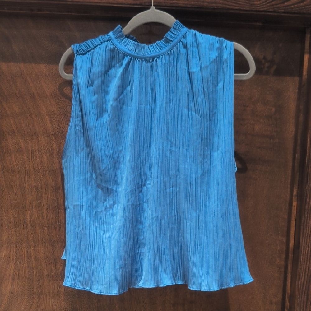Zara XL Blue Sleeveless Women's Top